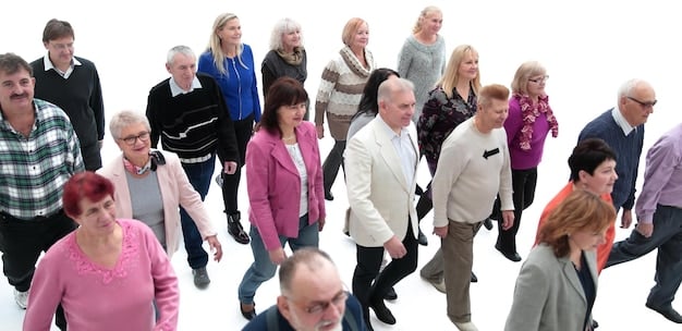 A diverse group of people from different age groups and backgrounds, all looking at their smartphones or NOAA weather radios, receiving and reacting to weather alerts with concerned but prepared expressions, highlighting community awareness.