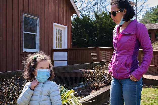 A FEMA worker assisting a family with paperwork outside a temporary housing unit, symbolizing the transition from emergency shelter to long-term recovery and support.