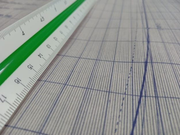 An architectural blueprint overlaid with a measuring tape and various samples of green building materials like bamboo flooring, recycled glass tiles, and a natural insulation batt.