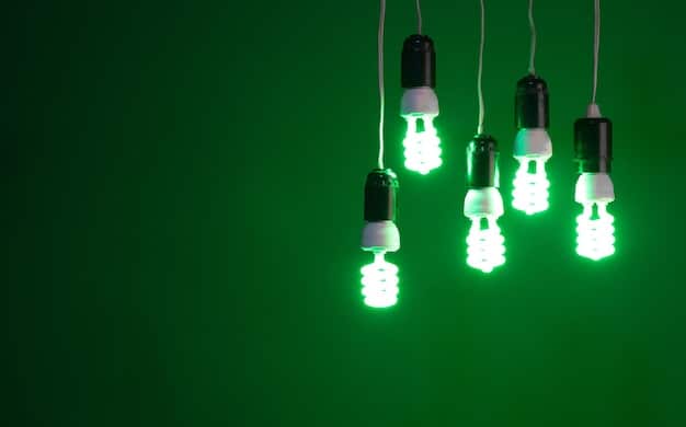A detailed infographic contrasting the lifespan, energy consumption, and environmental impact of incandescent, CFL, and LED bulbs, visually highlighting LED's superiority.